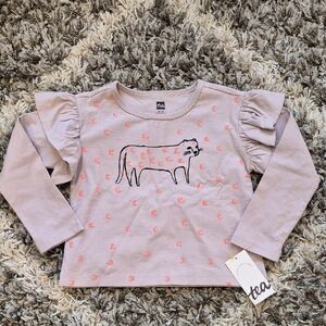 NEW Tea Collection Ruffle Sleeve Tee